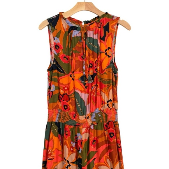 MSK Sleeveless Rayon Tropical Print Women’s Jumpsuit Romper Size M NEW - Picture 4 of 7